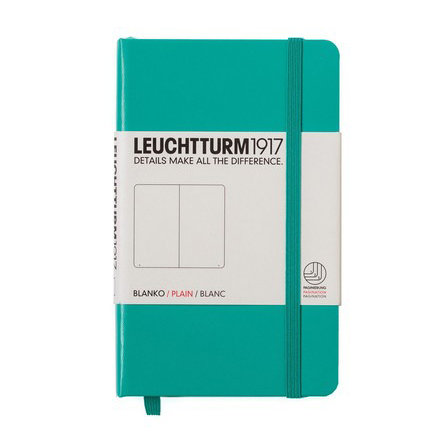 Leuchtturm, Notes Pocket, 185 stron, gładki, szmaragdowy