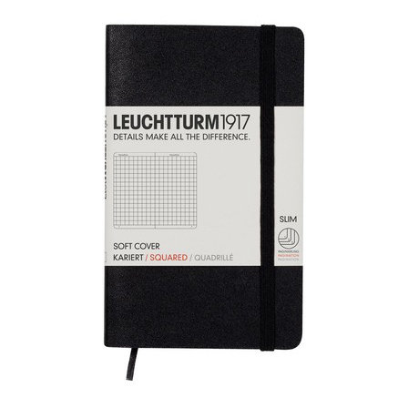 Leuchtturm, Notes Pocket, 121 stron, kratka, czarny