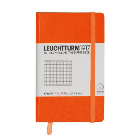 Leuchtturm, Notes Pocket, 185 stron, kratka, pomarańczowy