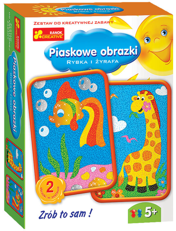 Ranok-Creative
 Piaskowe obrazki rybka i żyrafa