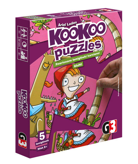 G3 Gra Karciana KooKoo Puzzles Bajki