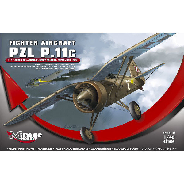 Mirage Hobby Model do sklejania PZL P.11c 112 Eskadra myśliwska - MMH-481009