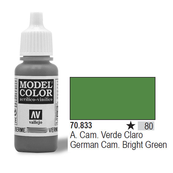 VALLEJO Farba Nr80 Light Green 17mlGlaze