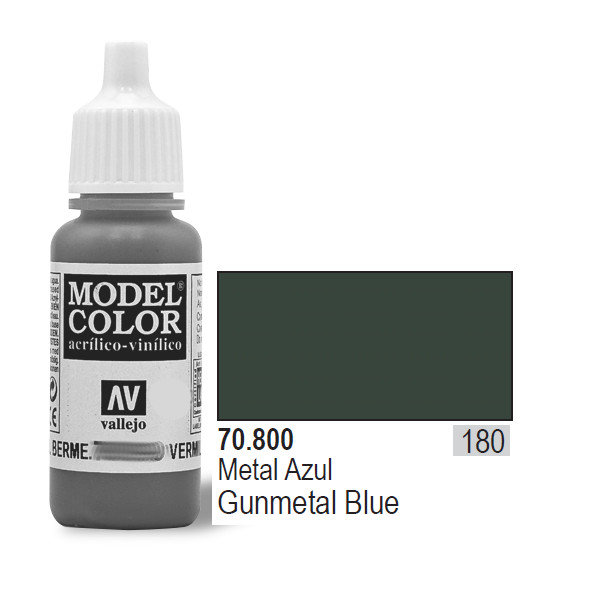 Vallejo Farba akrylowa mettalic - Gunmetal Blue nr 70800 (180) / 17ml 70800