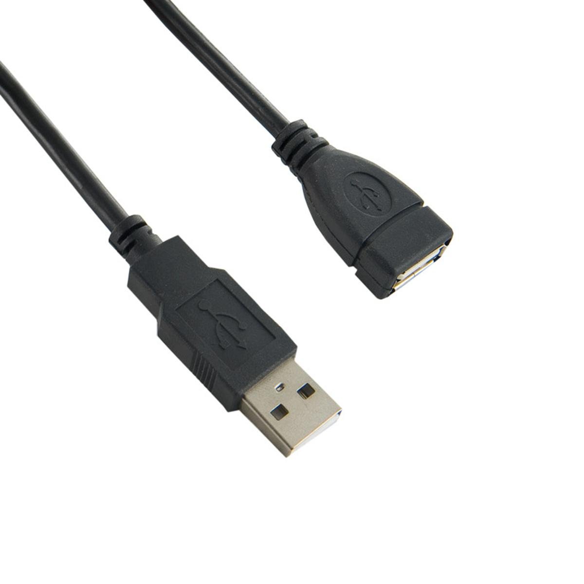 4World Kabel USB 2.0 A-A męskie - żeńskie5 m ferryt czarny 5356