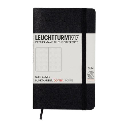 Leuchtturm, Notes Pocket, 121 stron, kropki, czarny