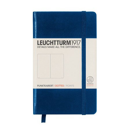 Leuchtturm, Notes Pocket, 185 stron, kropki, granatowy
