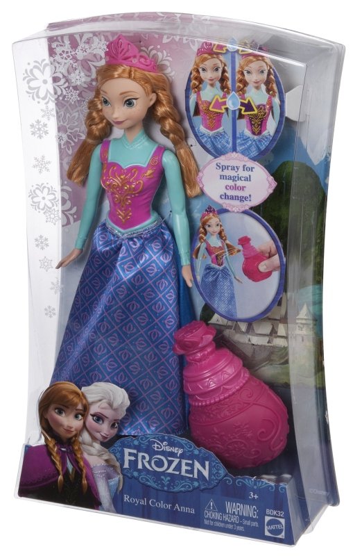 Mattel MATTEL Lalka MATTEL Kraina Lodu Frozen - Kolorowa Przemiana Anna