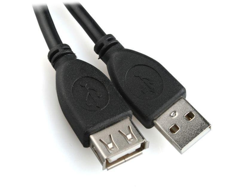 Gembird Przedluzacz USB 2.0 typu męskie - żeńskie3 m czarny CCP-USB2-AMAF-10