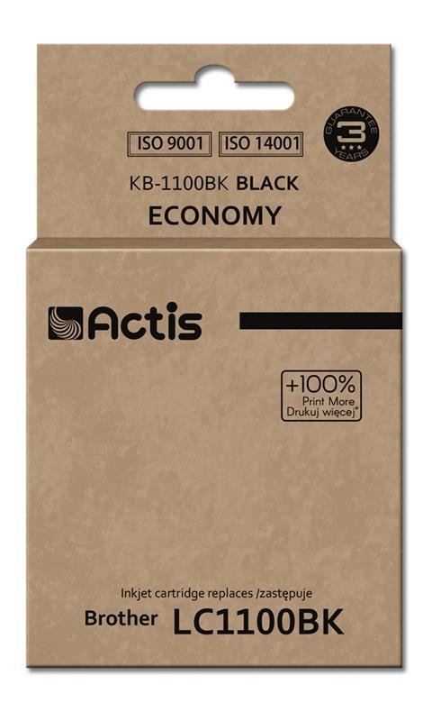 Tusz ACTIS KB-1100Bk Supreme, czarny, 19 ml, LC1100Bk