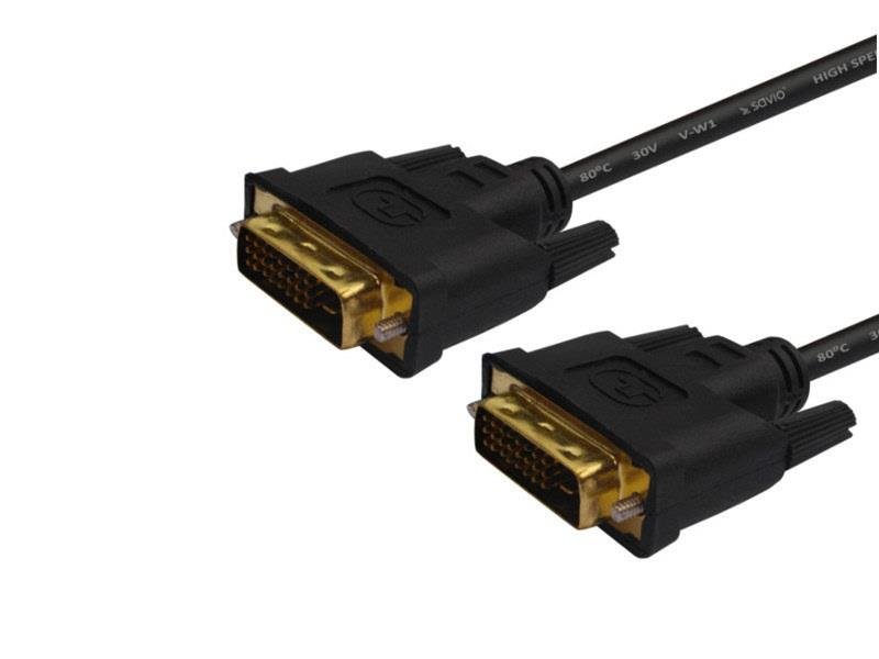 Elmak SAVIO CL-31 Kabel DVI-D M - DVI-D M 24+1 dual link, 1.8 m