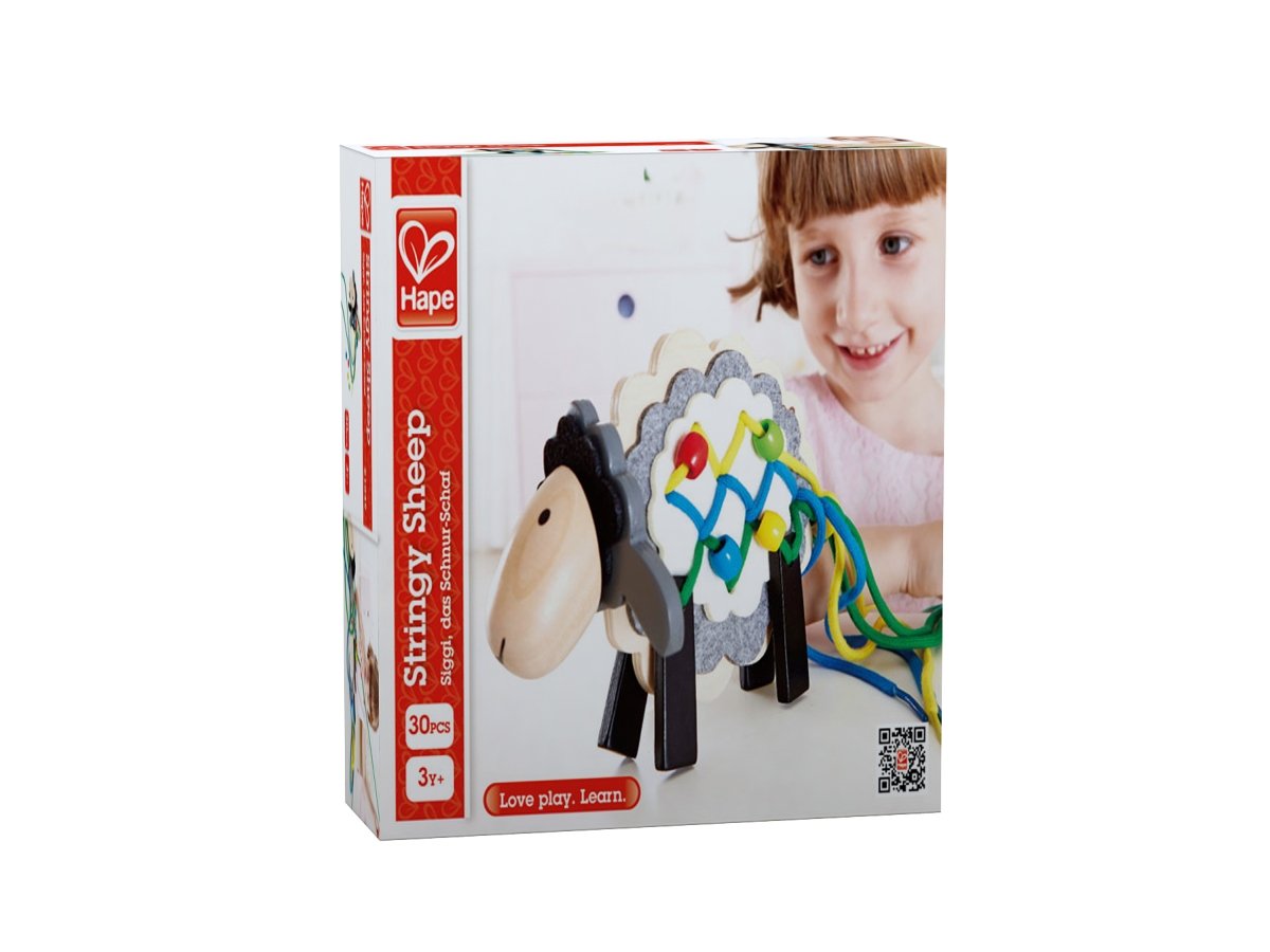 Hape Zabawka edukacyjna dla Dzieci Sznurowana Owca E1049