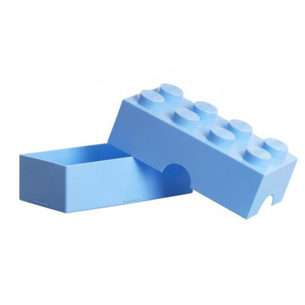 Pudełko na śniadanie LEGO 100 x 200 x 75 mm světle modrá