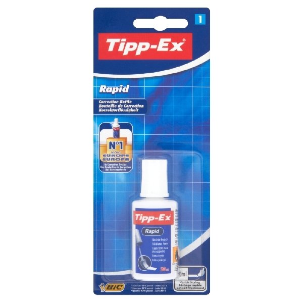 BIC KOREKTOR W BUTELCE TIPP EX RAPID 20 ML BLISTER 1 SZT 8871581