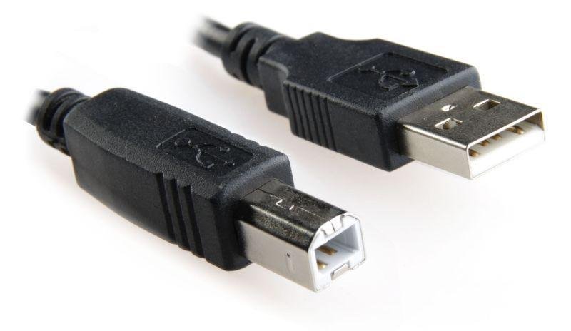 Gembird męskie - męskie Kabel USB 4.5 m black Niklowane końce (CCP-USB2-AMBM-15)