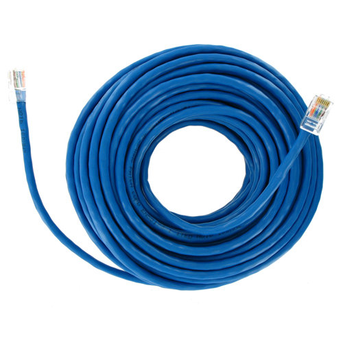 4World Kabel krosowy RJ45 (bez osłonki, Cat. 5e UTP, 15m, niebieski, retail) 04722