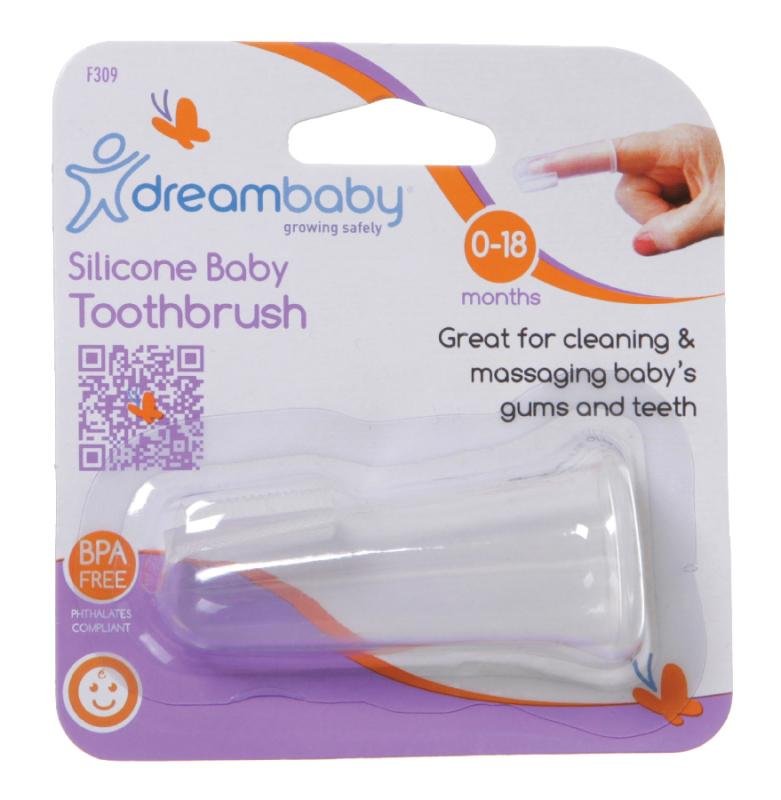Dreambaby Szczoteczka silikonowa do zębów na palec PCR309P 6 F