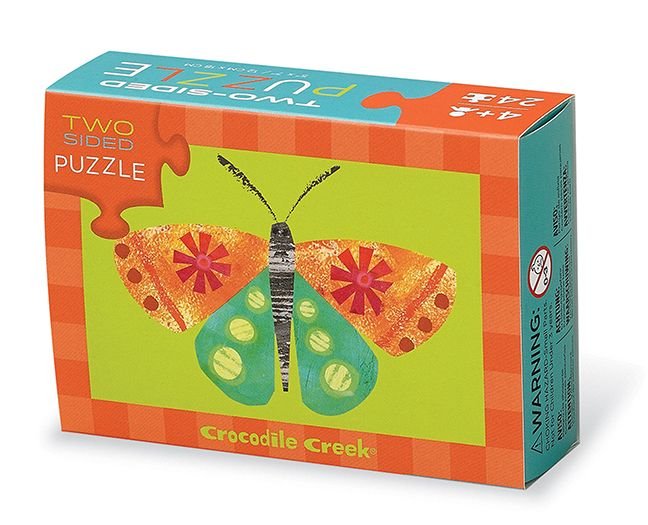 Crocodile Creek Puzzle dwustronne Motyl 24