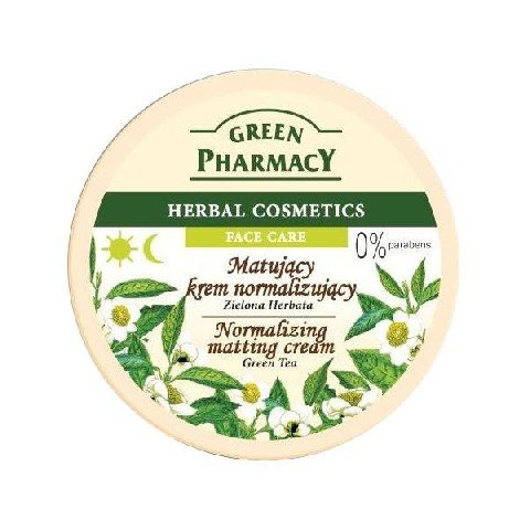 Green Pharmacy Herbal Cosmetics Face Care Matujący Krem normalizujący Zielona He