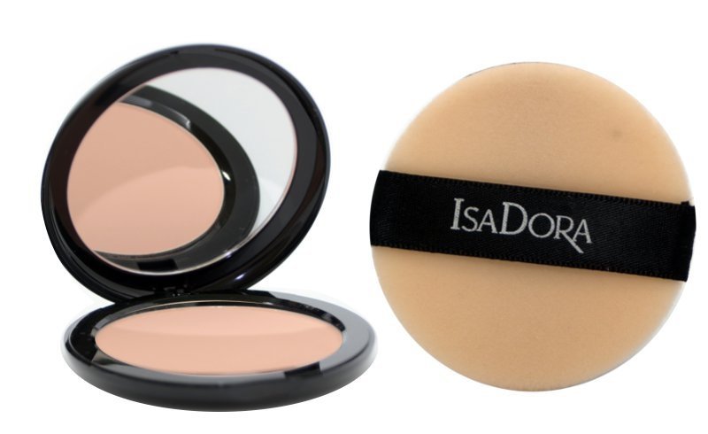 IsaDora Velvet Touch Compact Powder, puder prasowany 13 Soft Nougat Mist, 10 g