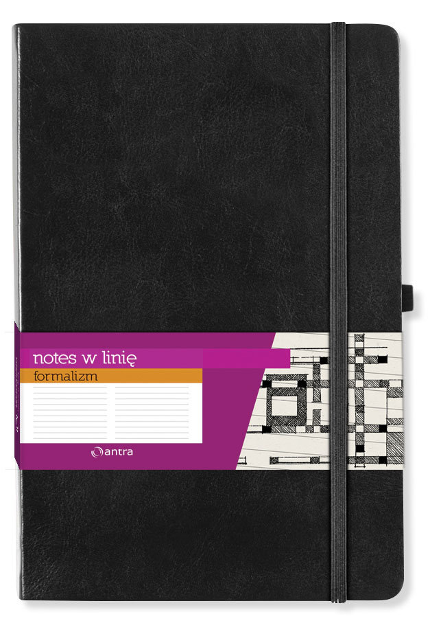 Antra Antra, notes w linie, format: A4, Formalizm, czarny