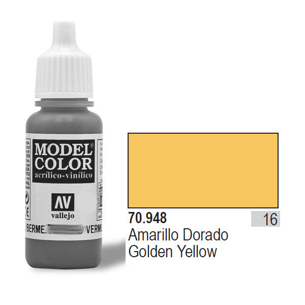 VALLEJO Farba Nr16 Golden Yellow 17ml Matt