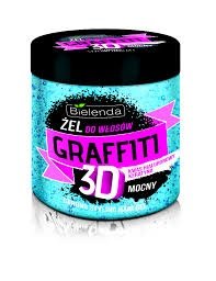 Bielenda Graffiti 3D mocny żel do włosów z kwasem hialuronowym i keratyną 250g