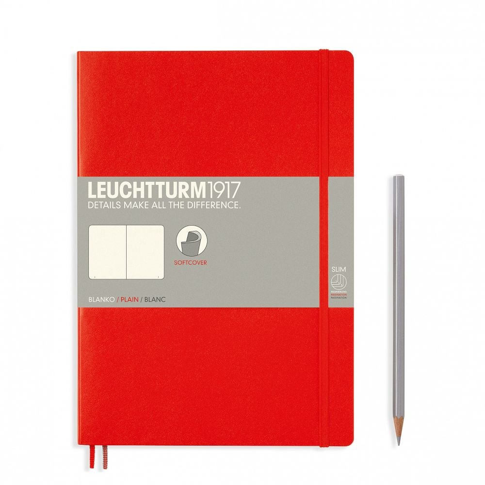 Leuchtturm 1917 notes Softcover, czerwony 349305