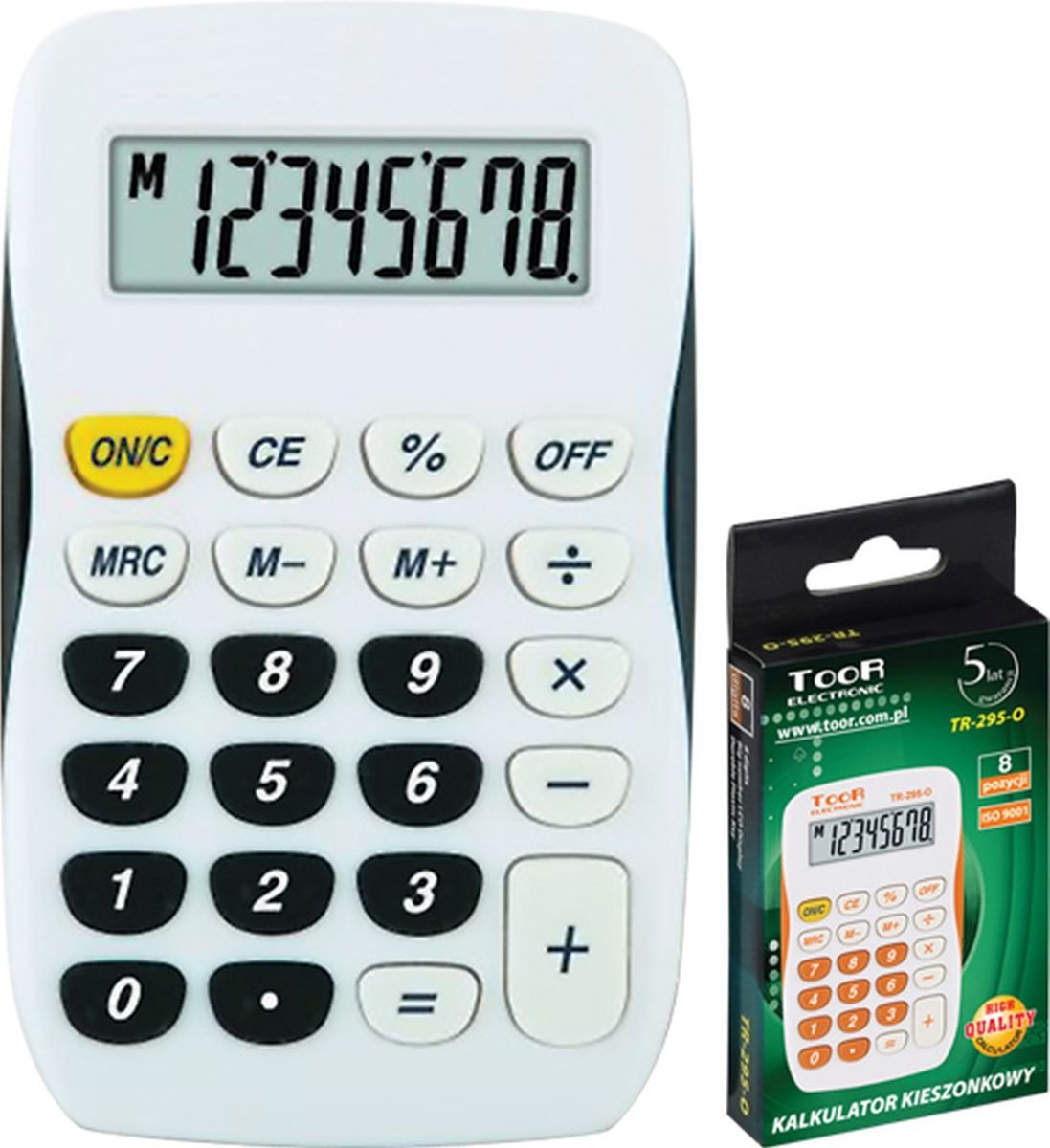 TOOR Kalkulator kieszonkowy 8-pozycyjny TR-295-K
