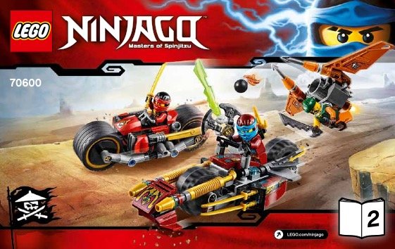 LEGO Ninjago Pościg na motocyklu 70600