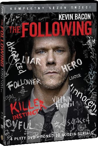 The Following sezon 3 DVD) Marcos Siega Joshua Butler Liz Friedlander Nicole Kassell i inni