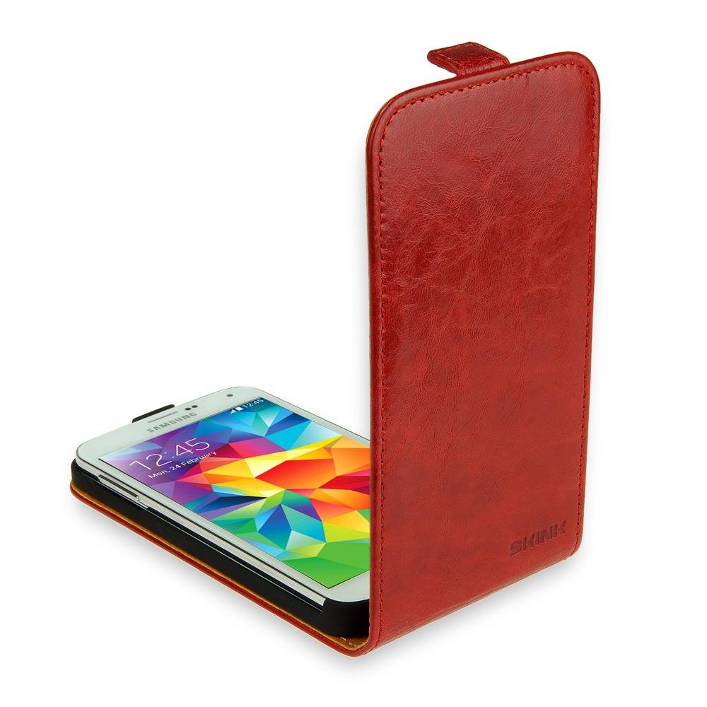 Skink Etui Flap Card do iPhone 5/5S Czerwony