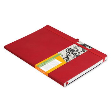 Antra Antra, notes w kratkę, format B5, Impresja, czerwony