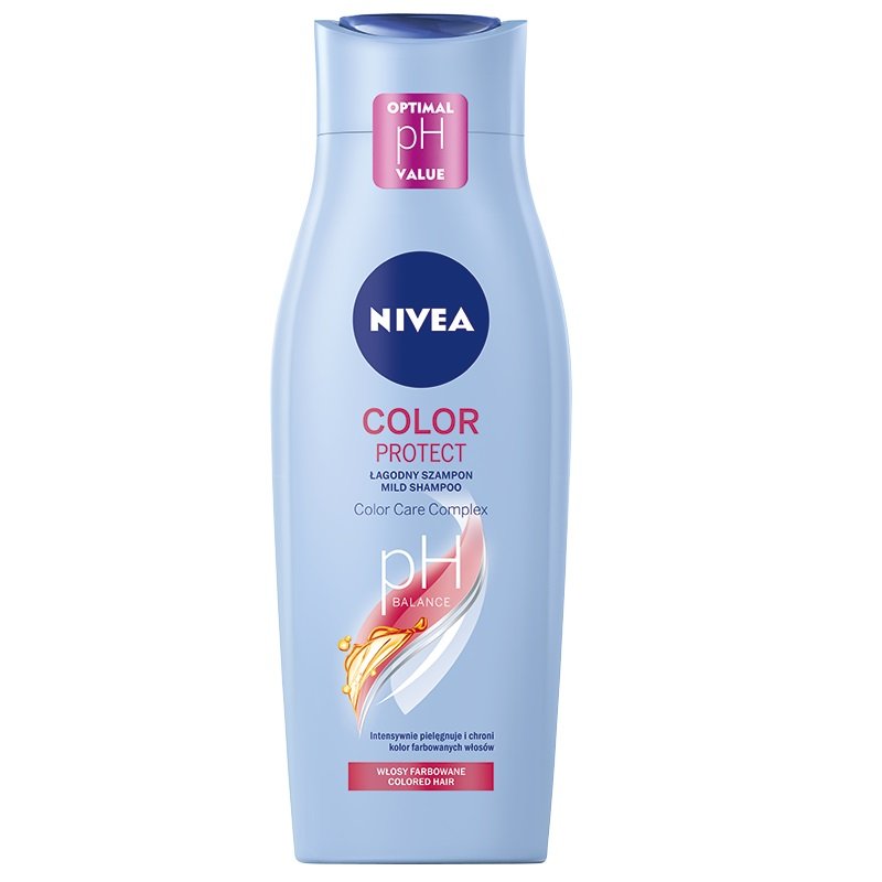 Nivea Szampon do włosów lśniący kolor Care & Protect Objętość 400 ml)