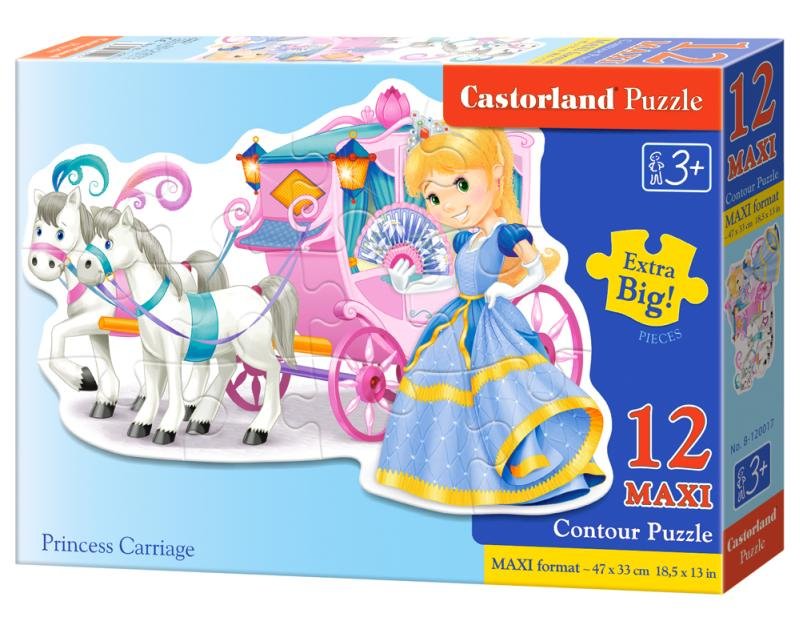 Castorland Puzzle MAXI Konturowe: Princess Carriage 12