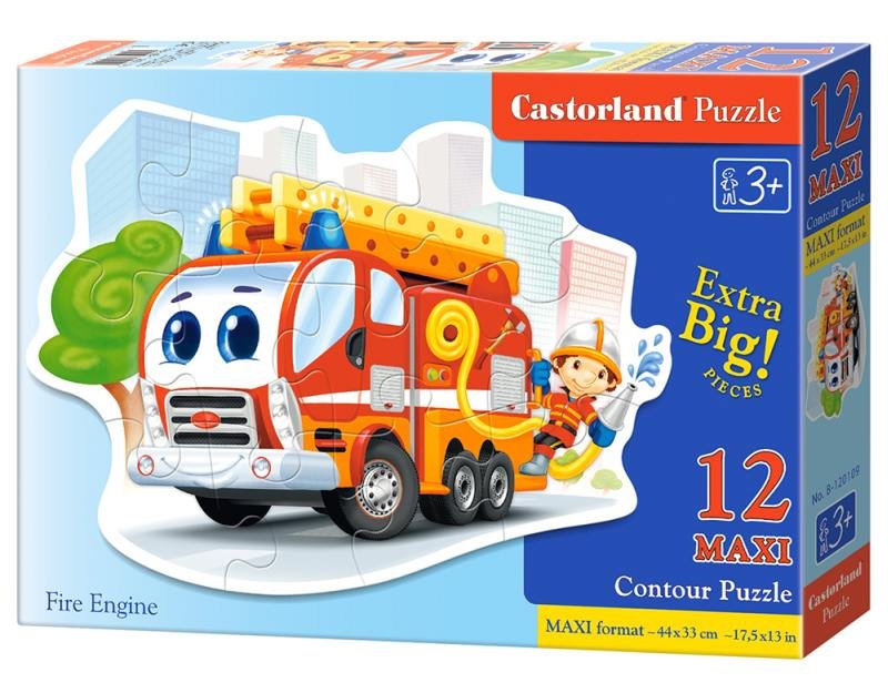 Castorland Puzzle maxi konturowe:fire engine12