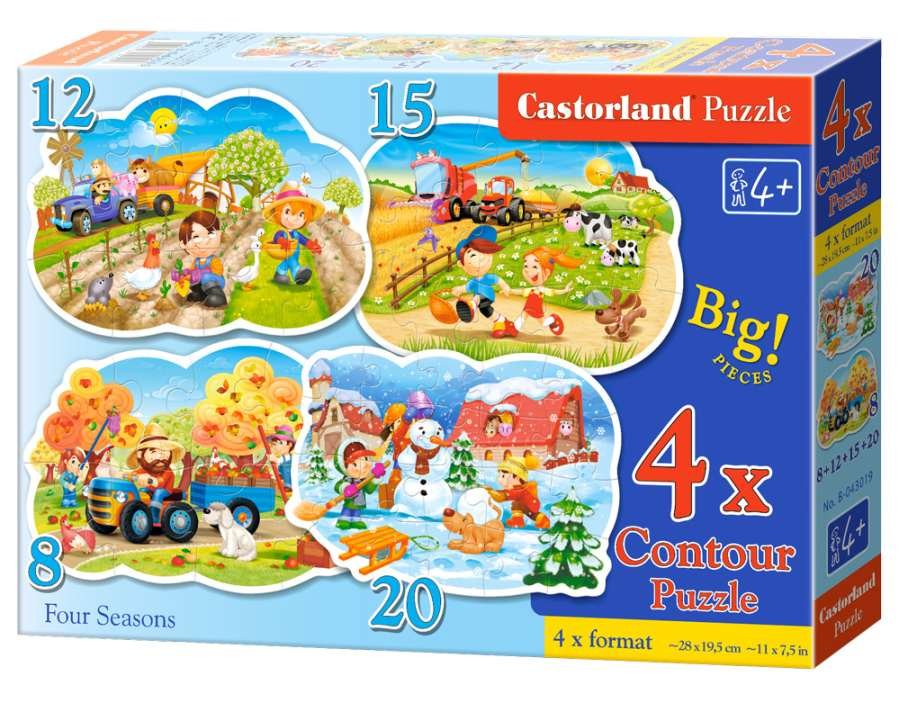 Castorland CASTOR 4w1 Cztery Pory Roku 043019