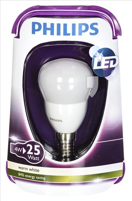 Philips Żarówka LED P45 KULKA E14 4W 929001157501