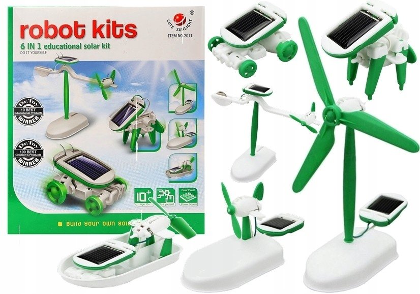 LeanToys Edukacyjny zestaw robot solarny 6 w 1
