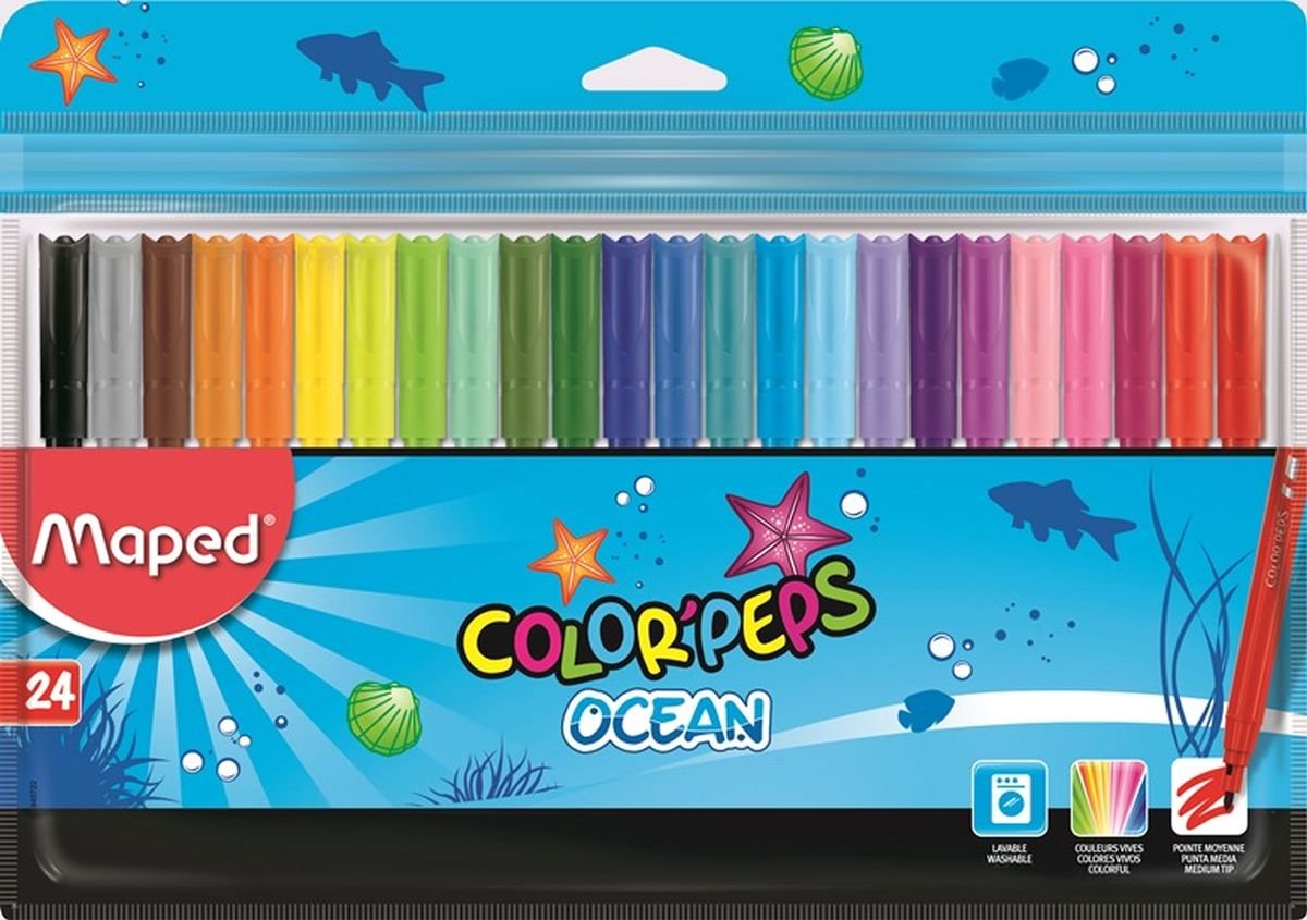 Flamastry Colorpeps ocean 24 sztuki