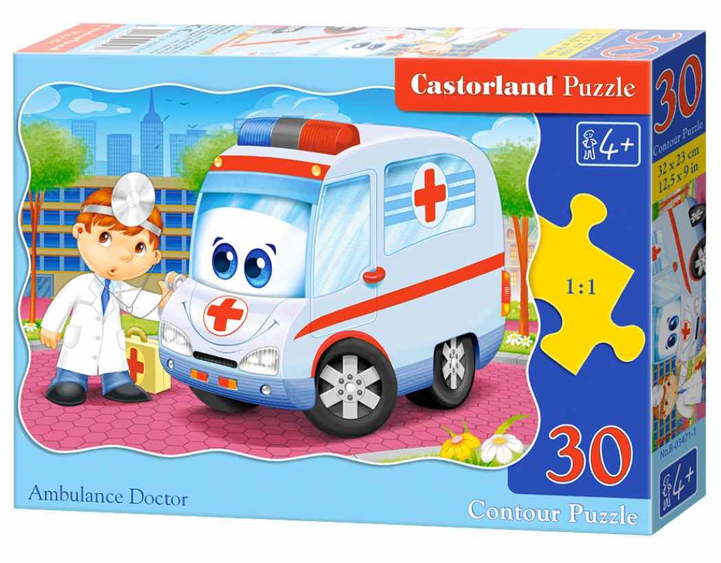 Castorland Puzzle konturowe Ambulance Doctor 30
