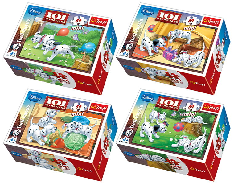 Trefl, 101 Dalmatyńczyków, puzzle mini