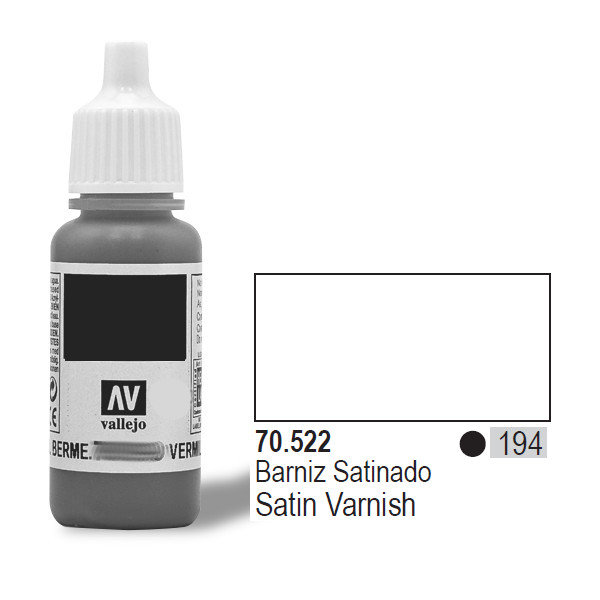 Vallejo Lakier półmatowy - Satin Varnish (194) / 17ml Vallejo 70522