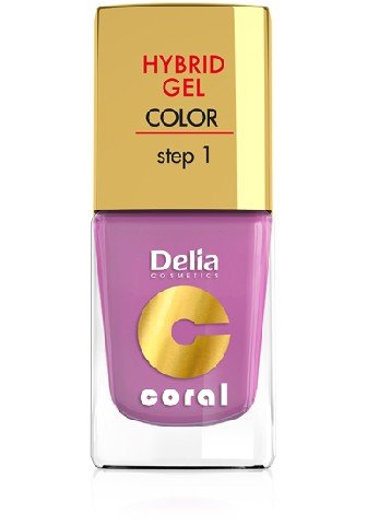 Delia Cosmetics Cosmetics, Coral Hybrid Gel, lakier do paznokci nr 05 róż pudrowy, 11 ml