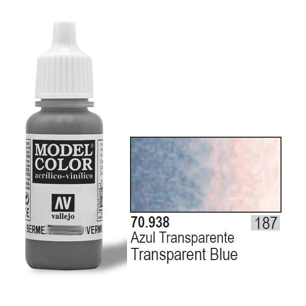 Vallejo Farba Nr187 Transp. Blue 17ml VALL-70938