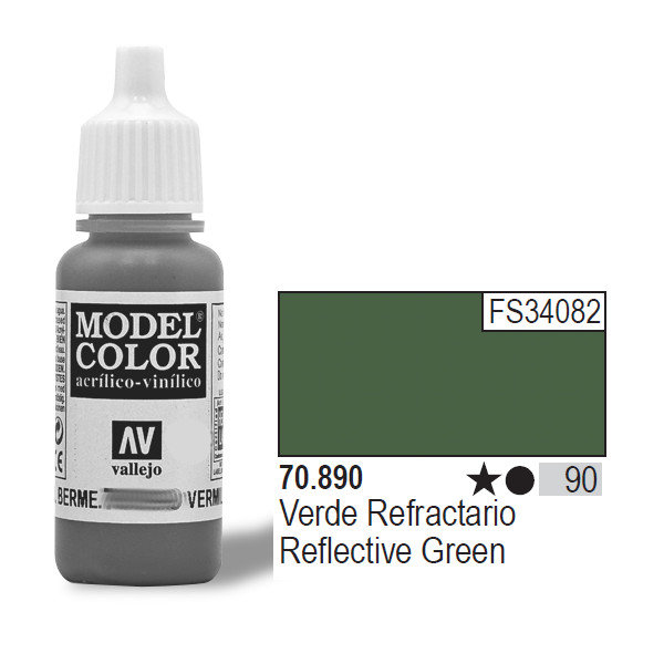 VALLEJO Farba Nr90 Refle ctive Green 17mlMatt