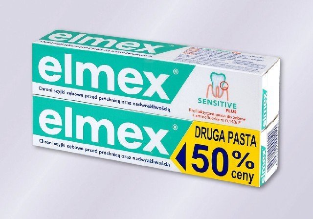 Colgate Palmolive Elmex Sensitive pasta do zębów z aminofluorkiem 2x 75 ml [DWUPAK] 7068117