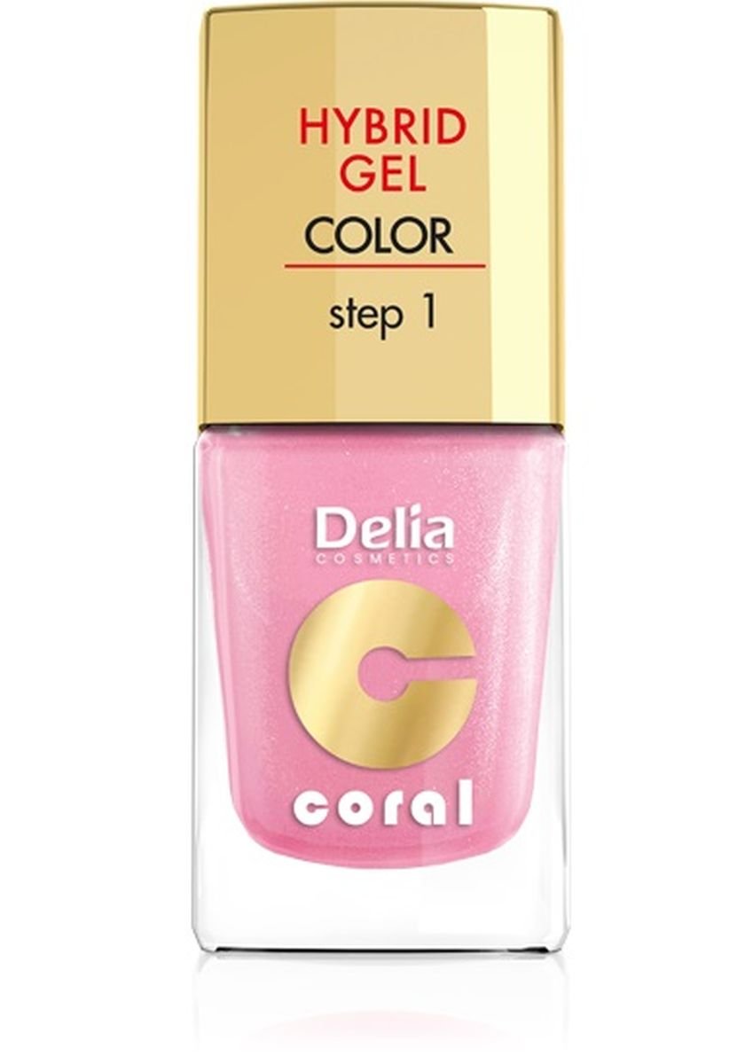 Delia Cosmetics Coral Hybrid Gel Lakier do paznokci nr 31 Jasno Perłowy Róż 11ml Cosmetics