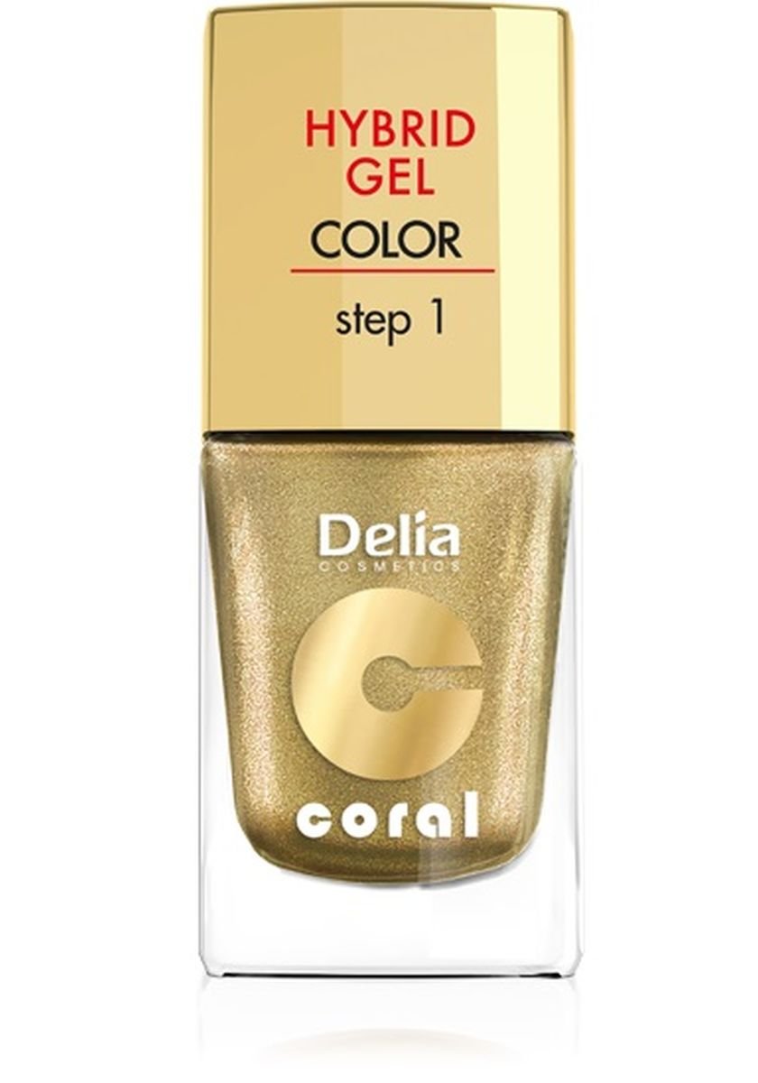 Delia Cosmetics Cosmetics, Coral Hybrid Gel, emalia do paznokci 28, 11 ml