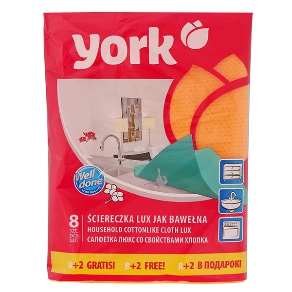 York Ściereczka LUX jak bawełna 8+2 szt. gratis! 3020340-008719